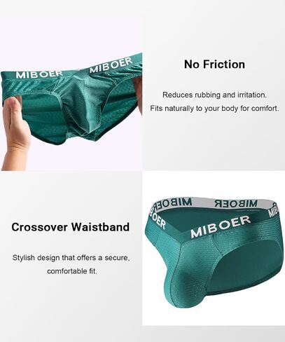 Men's Sexy Bikini Briefs Low Rise Soft Lightweight Bulge Pouch Underwear in Saudi Arabia