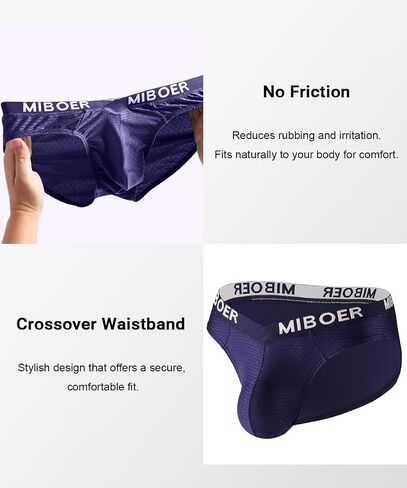 Men's Sexy Bikini Briefs Low Rise Soft Lightweight Bulge Pouch Underwear in Saudi Arabia
