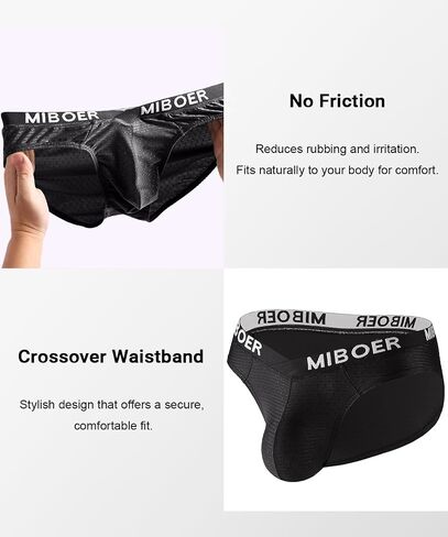 Men's Sexy Bikini Briefs Low Rise Soft Lightweight Bulge Pouch Underwear in Saudi Arabia