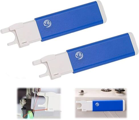 Bequilter Upgraded Automatic Needle Threader with Strong Magnet, Simple Quick Sewing Machine Needle Threader Stitch Insertion Tool for Hand, Industrial Single Lockstitch Sewing Machine (Red*2) in Saudi Arabia
