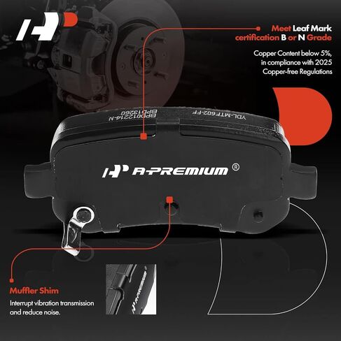 A-Premium 12.01 في (305 مم) دوارات فرامل القرص الصلبة الخلفية + مجموعة منصات السيراميك متوافقة مع نماذج كرايسلر ، دودج وفولكس واجن-المدينة والبلد/الكارافان الكبرى 2008-2012 ، رحلة/روتان 2009-2012 in Saudi Arabia