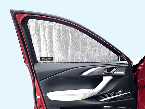 النافذة الجانبية المقعد الأمامي العاكس Sunshade مخصص لعام 2016 2017 2018 2019 2020 2021 2022 2023 MAZDA CX-9 CX9 SUV ، Sport ، Touring ، Grand Touring ، Signature (مجموعة 2) in Kuwait