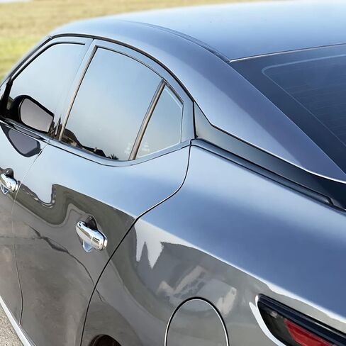 Slickmod Chrome Delete Blackout Vinyl Overlay for 2016-2021 Nissan Maxima Window Trim (Gloss Black) in Saudi Arabia