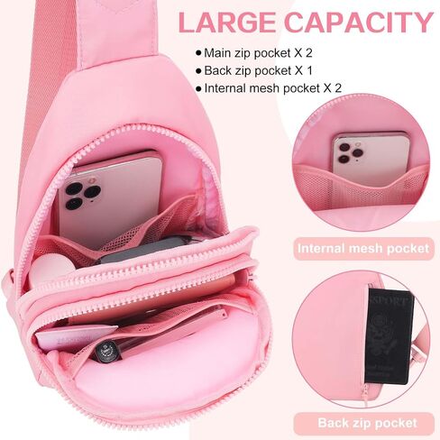 Birthday Gifts for for Girls Women- Personalized Initial Sling Bag Cross Body Bag Fashion Waist Packs Trendy Travel Fanny Pack with Initial Letter Patch Cute Stuff A in Kuwait
