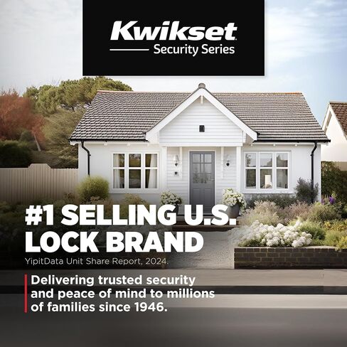 مقبض باب الخصوصية الداخلي من kwikset Balboa مع قفل، ورافعة باب للحمام وغرفة النوم، قفل دوران بدون مفتاح قابل للعكس من النيكل الساتان، مع حماية من الميكروبان in Kuwait