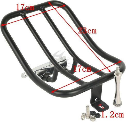 XMT-Moto Black Solo Set Luggage Rack Fender Rack Fits for 1997-2008 Harley Davidson Touring Road King in Saudi Arabia