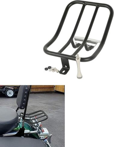 XMT-Moto Black Solo Set Luggage Rack Fender Rack Fits for 1997-2008 Harley Davidson Touring Road King in Saudi Arabia