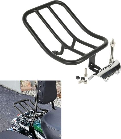 XMT-Moto Black Solo Set Luggage Rack Fender Rack Fits for 1997-2008 Harley Davidson Touring Road King in Saudi Arabia