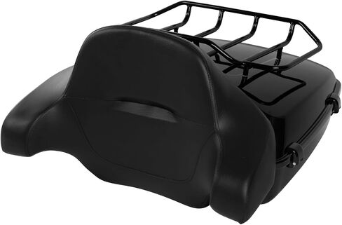 TCT-MOTORPARTS Vivid Black Tour Pack Trunk Around Bkacrest Mounting Luggage Rack Fit For BMW R18 B Transcontinental 2021-2023 in Saudi Arabia