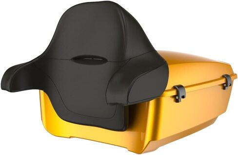 Advanblack Vivid Black King Tour Pack Trunk+Wrap-around Backrest Pad+Top Luggage Rack+Black Trunk Pak Liners Fit for 09-Later Harley Touring, Road Glide, Street Glide Special, Electra Glide in Saudi Arabia