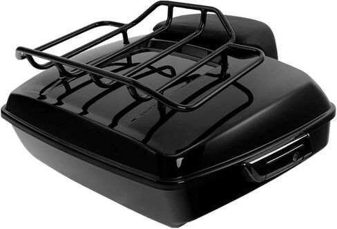 TCMT Chopped Tour Pack Black Latches Trunk Backrest Pad 2 Up Mount Rack Fit For Harley Tour Pak Touring CVO Road King Road Glide Street Glide Electra Glide 2014-2025 in Saudi Arabia