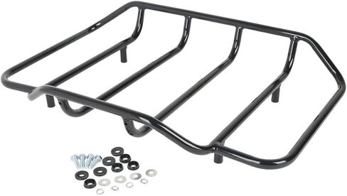 TCMT Chopped Tour Pack Black Latches Trunk Backrest Pad 2 Up Mount Rack Fit For Harley Tour Pak Touring CVO Road King Road Glide Street Glide Electra Glide 2014-2025 in Saudi Arabia