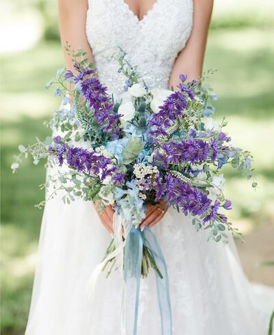 6PCS White Artificial Delphinium Flowers 33" Long Stems White Flowers Larkspur Silk Flowers for Tall Vase White Fake Flowers for Wedding Centerpieces for Home Decor Indoor (White) in Saudi Arabia