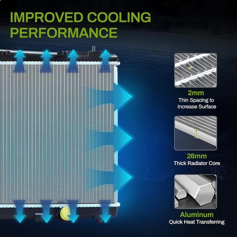 AUTOSAVER88 Radiator Compatible with 2012 2013 2014 2015 2016 2017 Camry 2.5L L4 in Saudi Arabia
