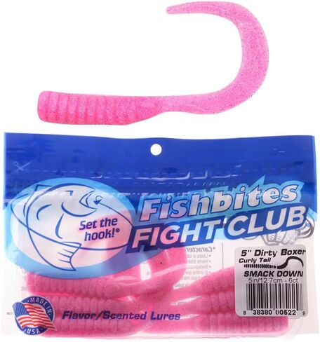 Fishbites Fight Club Lures - 5" Dirty Boxer Curly Tail in Saudi Arabia
