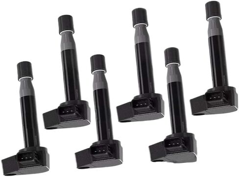 6PCS Ignition Coil Compatible With TL RL CL 3.2L V6 Accord EX LX Hybrid Sedan 3.0L Replacements 30520-P8E-A01 30520P8EA01 in Saudi Arabia