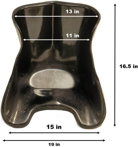 Go-Kart Racing Carbon Fiber Seat (Clear, 16) in Saudi Arabia