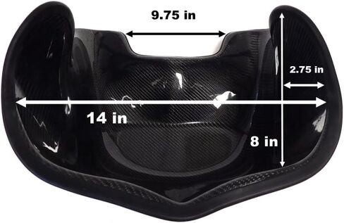 Go-Kart Racing Carbon Fiber Seat (Clear, 16) in Saudi Arabia