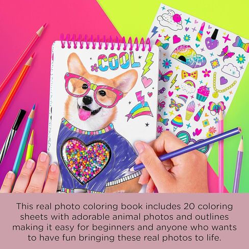 Fashion Angels Unicorn Fantasy Compact Sketch Portfolio, Coloring Book for kids Ages 6+ in Kuwait