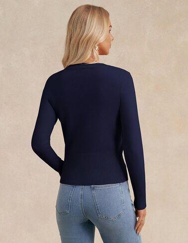 GRACE KARIN Women's Long Sleeve Lightweight Cardigan Sweater Button Up Soft Knit Casual Cropped Sweater Bolero Shrug 2025 in Saudi Arabia