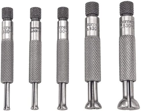 Starrett Small Hole Gage Set with Smooth, Sensitive Adjustments - 125-.500" (3.2-12.7mm) Range, 2-7/8-3-1/2" Length (75-90mm), 829A/B/C/D with Case, 4-Pack - S829EZ in Saudi Arabia