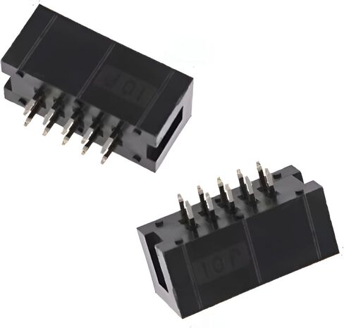 24 قطعة 2x3 صف مزدوج 6 دبوس رأس صندوق مستقيم موصل IDC ذكر لصف مزدوج وعاء الملعب 2.54 مللي متر لمشاريع PCB الإلكترونية ، كابلات الشريط المسطح. (24 قطعة/6pin 2.54 مللي متر محطة مقبس ذكر) in Kuwait