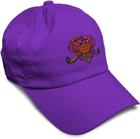Soft Baseball Cap Crab B Embroidery Ocean and Crab Embroidery Twill Cotton Dad Hats for Men Women in Saudi Arabia