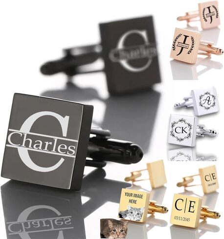 أزرار أكمام مخصصة أحادية اللون ، محفورة بتاريخ الذكرى ، هدية للدراسات العليا ، العريس ، بستمان ، أبي العروس ، القمة ، الشعار ، صورة اليد الحقيقية ، متوفرة باللون الأسود والذهبي والفضة والوردي in Saudi Arabia
