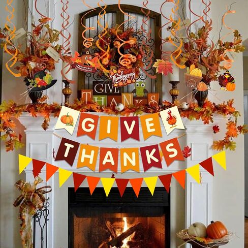 Famoby Happy Friendsgiving Extra Large Fabric Sign Poster Banner Backdrop with Pattern Pumpkin Maple Leaf Turkey for Thanksgiving Fall Friends Gathering Background Decorations Bunting in Kuwait
