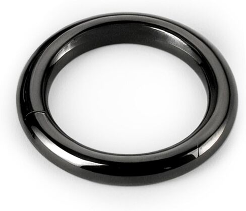 BodyBonita G23 Titanium 8G 10G 12G Septum Rings Jewelry Nose Hoops Clicker Ear Weights for Stretched Ear Piercing Jewelry 10mm 12mm 14mm Black Silver in Saudi Arabia