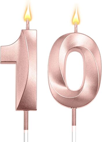 رقم 10 شمعة 10 ديكورات عيد ميلاد للأولاد 10 شمعة عيد ميلاد شموع 10 كعكة توببر شموع لعيد الميلاد ديكور العائلة لم الشملات عيد ميلاد زرقاء 10 in Kuwait