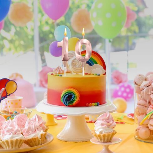 رقم 10 شمعة 10 ديكورات عيد ميلاد للأولاد 10 شمعة عيد ميلاد شموع 10 كعكة توببر شموع لعيد الميلاد ديكور العائلة لم الشملات عيد ميلاد زرقاء 10 in Kuwait