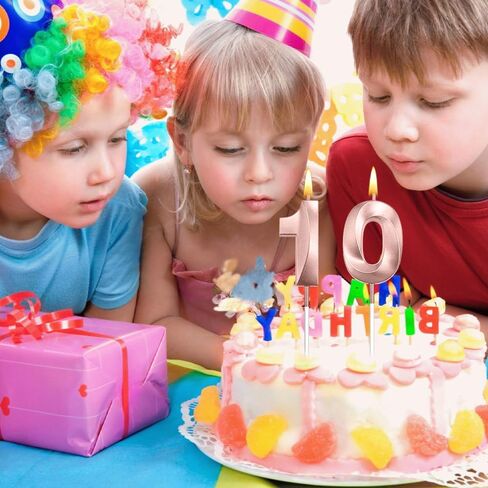 رقم 10 شمعة 10 ديكورات عيد ميلاد للأولاد 10 شمعة عيد ميلاد شموع 10 كعكة توببر شموع لعيد الميلاد ديكور العائلة لم الشملات عيد ميلاد زرقاء 10 in Kuwait