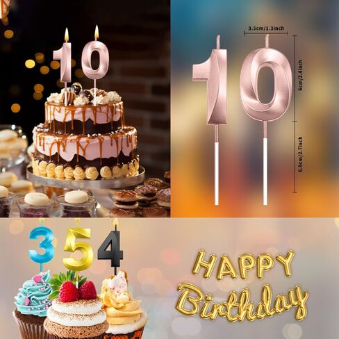 رقم 10 شمعة 10 ديكورات عيد ميلاد للأولاد 10 شمعة عيد ميلاد شموع 10 كعكة توببر شموع لعيد الميلاد ديكور العائلة لم الشملات عيد ميلاد زرقاء 10 in Kuwait