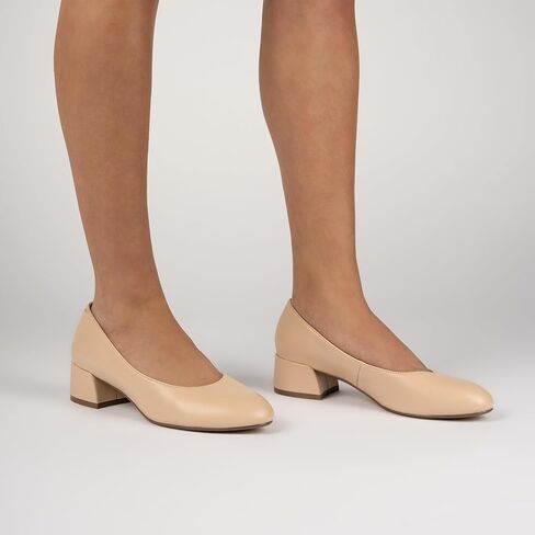مجموعة مجلة Womens Saarii Block Heel Press Pumps Cushioned Slip على حذاء أزياء مغلق مغلق in Kuwait