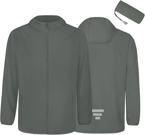 TCCFCCT Men's UPF 50+ Full Zip Sun Protection Hoodie Long Sleeve Light Jacket Sun Shirts for Men Hiking Fishing Zip Pockets in Kuwait
