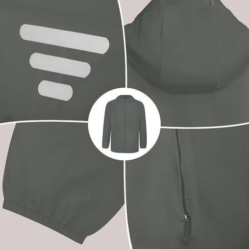TCCFCCT Men's UPF 50+ Full Zip Sun Protection Hoodie Long Sleeve Light Jacket Sun Shirts for Men Hiking Fishing Zip Pockets in Kuwait