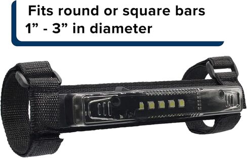 AlveyTech Roll Bar Mount Wireless LED Dome Light for Go-Kart, Buggy, ATV, & UTV - Accessories and Parts for Go-Karts Like Coleman, Passenger Area Battery Powered Accessory Lights in Saudi Arabia