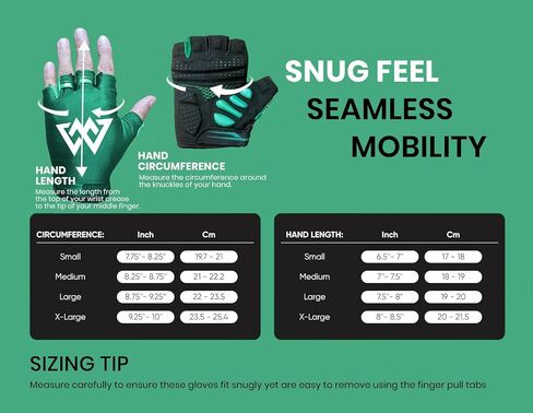 11mm Extra Thick Half Finger Padded Cycling Gloves – Shock-Absorbing, Anti Chatter Bike Gloves for Men and Women Cycling, Lifting, Wheelchair Use in Saudi Arabia