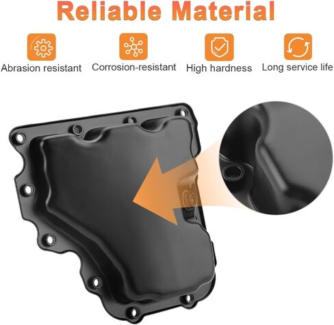 Engine Oil Pan with Drain Plug Compatible with Chevy Cruze Malibu Spark Volt 2016-2018, GMC Terrain 2018, Buick Encore 2016-2018 Replacement for 264-622, 12637773 in Saudi Arabia