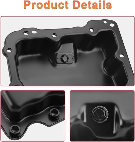 Engine Oil Pan with Drain Plug Compatible with Chevy Cruze Malibu Spark Volt 2016-2018, GMC Terrain 2018, Buick Encore 2016-2018 Replacement for 264-622, 12637773 in Saudi Arabia