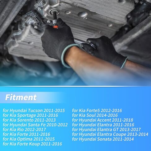 حشية بان ناقل الحركة التلقائي للكنة Hyundai 2011-2018 مجموعات توصيل تصريف عموم زيت النقل لهيونداي توكسون رقم 4528026100/4528026101/452803B810/452803B811 البلاستيك in Kuwait