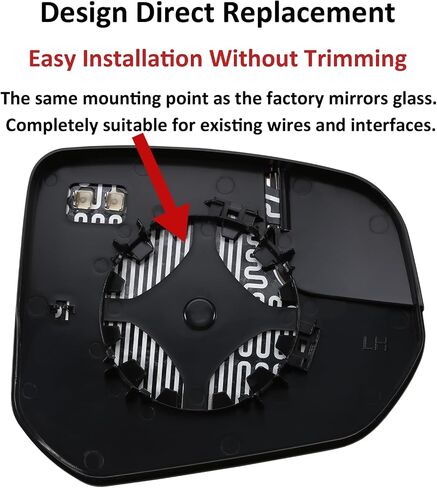 Passenger Side Mirror Replacement for Ford Transit Connect 2014 2015 2016 2017 2018 2019 2020 2021 2022 - Right Side Mirror Glass, Rear View Mirrors Glass with Power Heated in Saudi Arabia