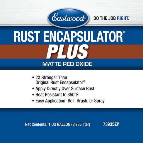 Eastwood Matte Red Red alsapsulator plus | طويلة الأمد دائمة الانتهاء 1 معطف الحد الأقصى للحماية الصدأ | مقاومة الحرارة تصل إلى 350 درجة فهرنهايت | غالون 1 حزمة in Saudi Arabia
