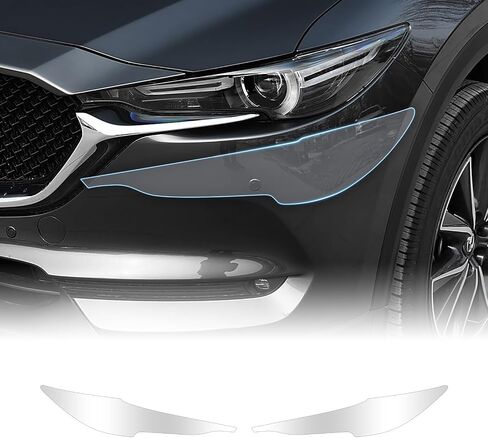 لعام 2017-2021 MAZDA CX-5 8.5MIL TPU PPF CLAY CAR CAR PREACH PANT PANT FIME HD SCRATCHERSIONS (فيلم صافي مصباح الأمامي 2PC) in Saudi Arabia