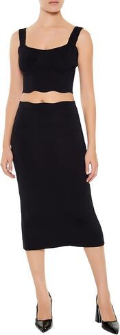 Forever 21 Women's Sweater-Knit Midi Skirt in Saudi Arabia