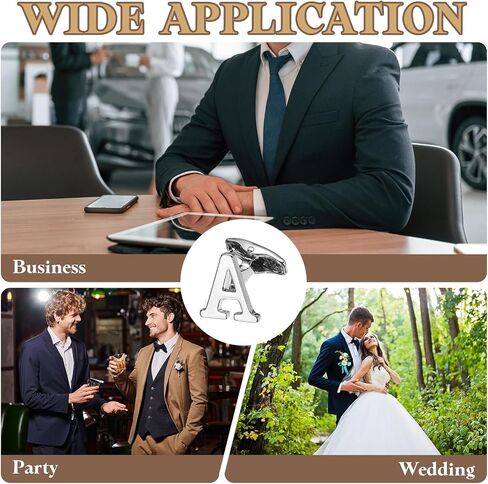 uxcell 2pcs أزرار أكمام الأزرار الأولية ، Iron Monogram Alphabet Links for Men Business Groom Party (Silver ، Letter A) in Saudi Arabia