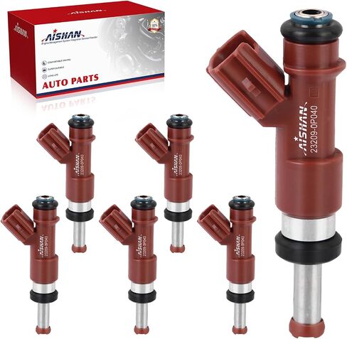 6pcs حقن الوقود 12 ثقوب متوافقة مع تويوتا أفالون كامري هايلاندر ، لصالح RAV4 Sienna Venza ، من أجل لكزس ES350 RX330 RX350 V6 3.5L استبدال 23250-31050 23250-0P040 232500P040 in Saudi Arabia
