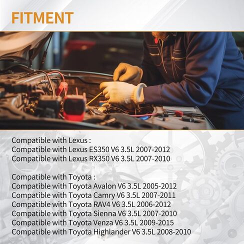 6pcs حقن الوقود 12 ثقوب متوافقة مع تويوتا أفالون كامري هايلاندر ، لصالح RAV4 Sienna Venza ، من أجل لكزس ES350 RX330 RX350 V6 3.5L استبدال 23250-31050 23250-0P040 232500P040 in Saudi Arabia