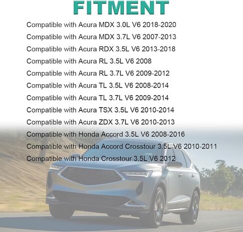 JDMON 6PCS حقن الوقود 16450R70A01 FJ982 متوافق مع ACURA MDX RDX RL TL TSX ZDX Honda Accord CROSSTOUR 3.0L 3.5L 3.7L V6 2008-2020 REPLICAL in Saudi Arabia